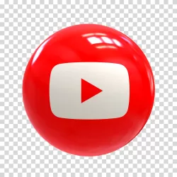YouTube logo social media video sharing transparent PNG image