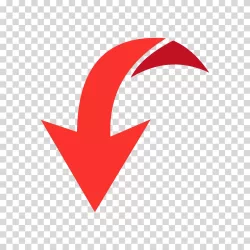 red arrow icon symbol directional icon transparent PNG image