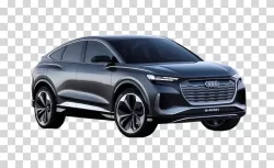 Sleek 2024 Audi Q4 e-tron Electric SUV Transparent PNG Image