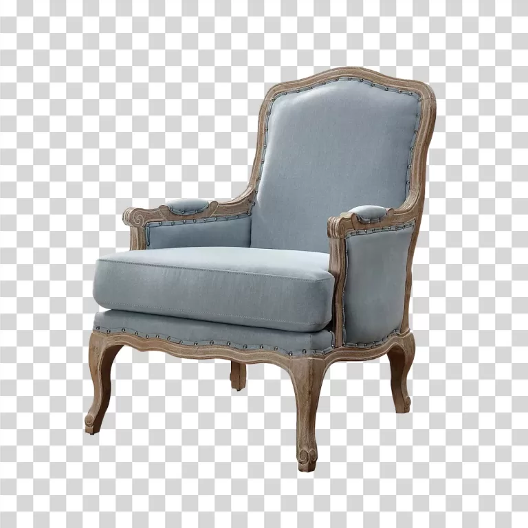 Stylish Accent Chair Transparent PNG Image