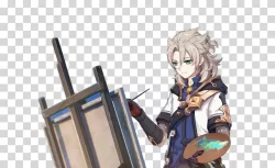 Albedo Genshin Impact open world game hoyolab transparent PNG image