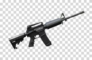 Assault rifle transparent image