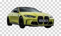 BMW M4 luxury car transparent image