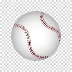 Baseball ball baseball equipment transparent PNG image