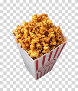 Buttered Popcorn Snack Transparent PNG Image