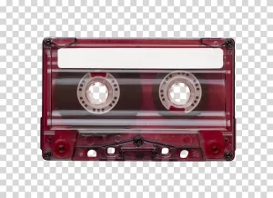 Cassette Tape music audio cassette transparent image