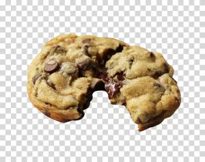 Chocolate chip cookies bakery homemade cookie transparent PNG image