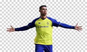 Cristiano Ronaldo Al Nassr Saudi League football legend transparent PNG image