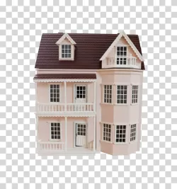 Dollhouse miniature house transparent PNG image