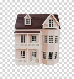 Dollhouse miniature house transparent PNG image