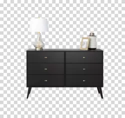 Dresser furniture bedroom chest of drawers transparent PNG image