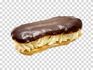 Delicious Éclair Pastry PNG Image