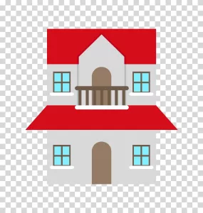 House illustration home icon real estate transparent PNG image