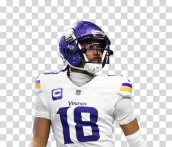 Justin Jefferson American football Minnesota Vikings NFL transparent PNG image