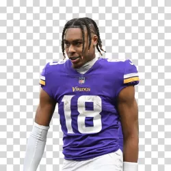 Justin Jefferson Minnesota Vikings NFL American football transparent PNG image