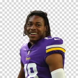 Justin Jefferson Minnesota Vikings wide receiver NFL transparent image
