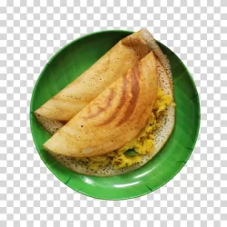 Masala Dosa in plate transparent image