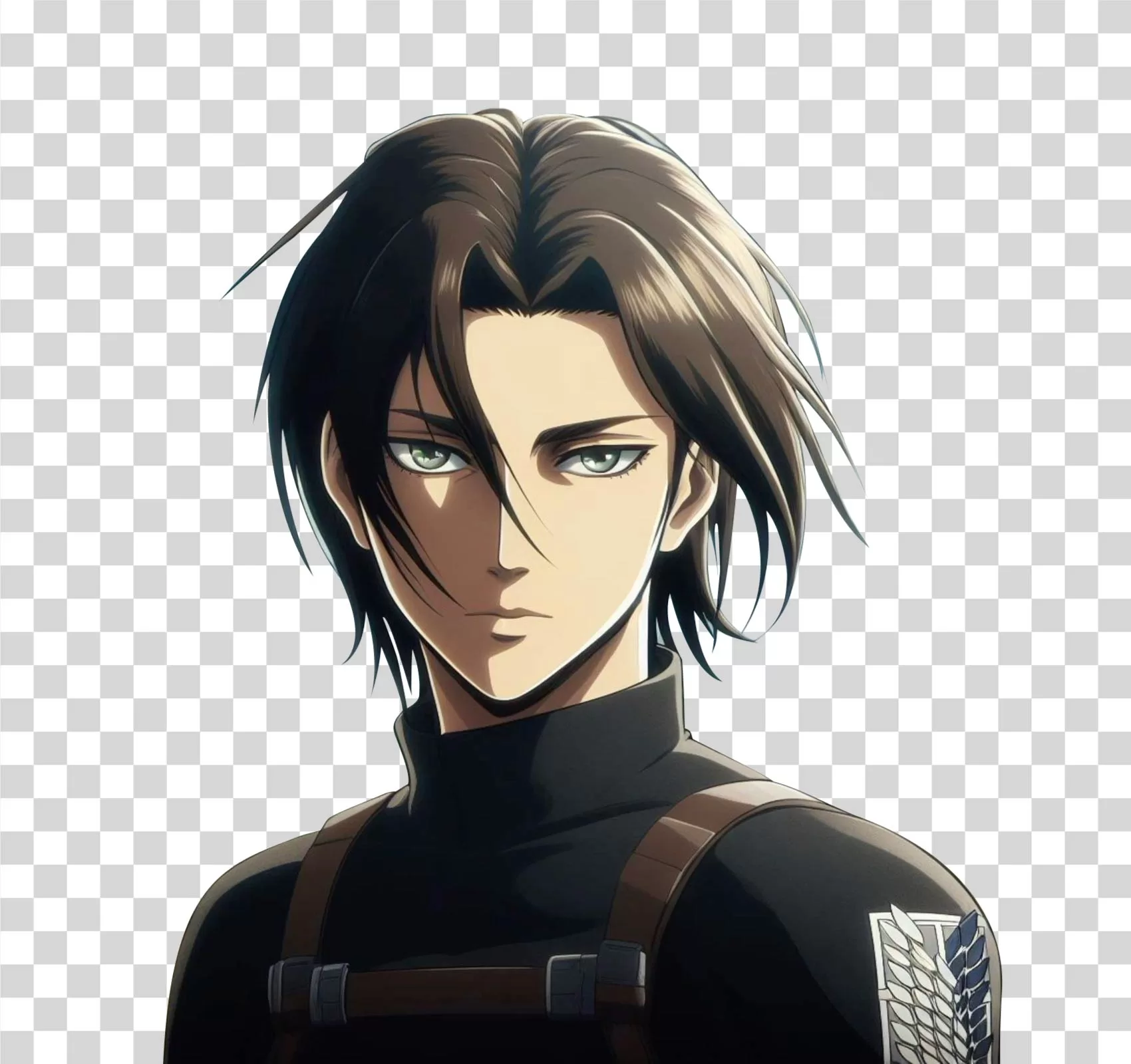 Mikasa Attack on Titan anime character transparent PNG image