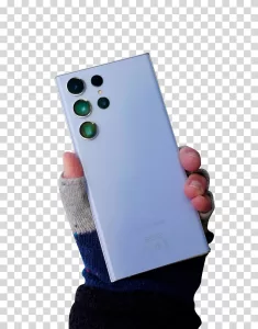 Samsung Galaxy S24 Ultra flagship mobile Samsung smartphone transparent PNG image