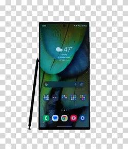 Samsung Galaxy S24 Ultra smartphone flagship mobile device transparent PNG image