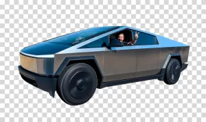 Tesla Cybertruck, electric pickup truck, transparent PNG image Tesla Cybertruck electric pickup truck transparent image