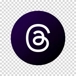 Threads logo meta social media transparent image
