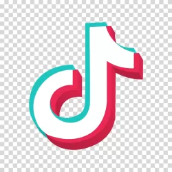 TikTok logo social media video sharing transparent PNG image