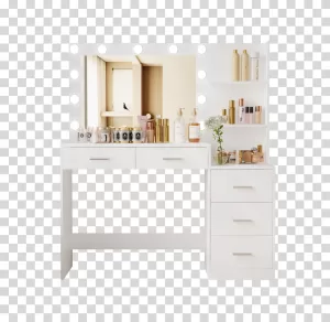 Vanity, furniture, mirror, grooming, dressing table, transparent PNG image Vanity furniture mirror grooming dressing table transparent PNG image