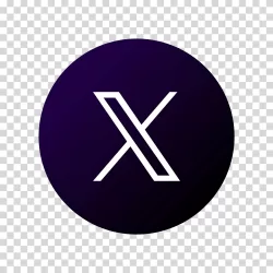 X logo social media icon formally Twitter transparent image