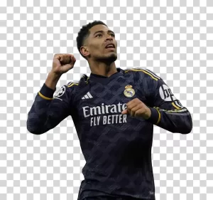 Jude Bellingham, Real Madrid, Football Player, Away Jersey, Transparent PNG Image Jude-Bellingham-Real-Madrid-Football-Player