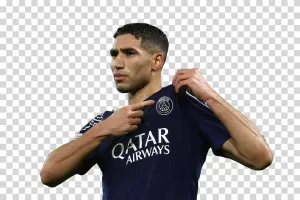 Achraf Hakimi, PSG Right-Back, Morocco National Team Star, Ligue 1 Champion, PNG transparent image Achraf Hakimi PSG Right-Back Transparent