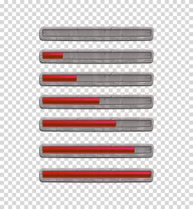 Game UI Health Bar Transparent