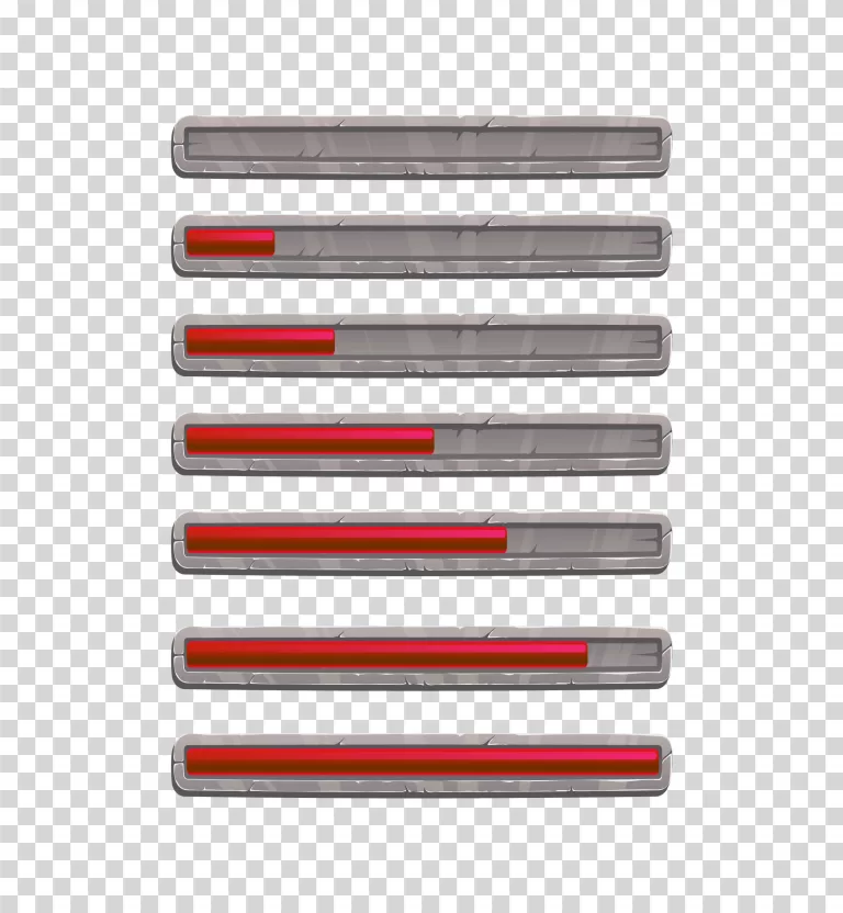 Game UI Health Bar Transparent
