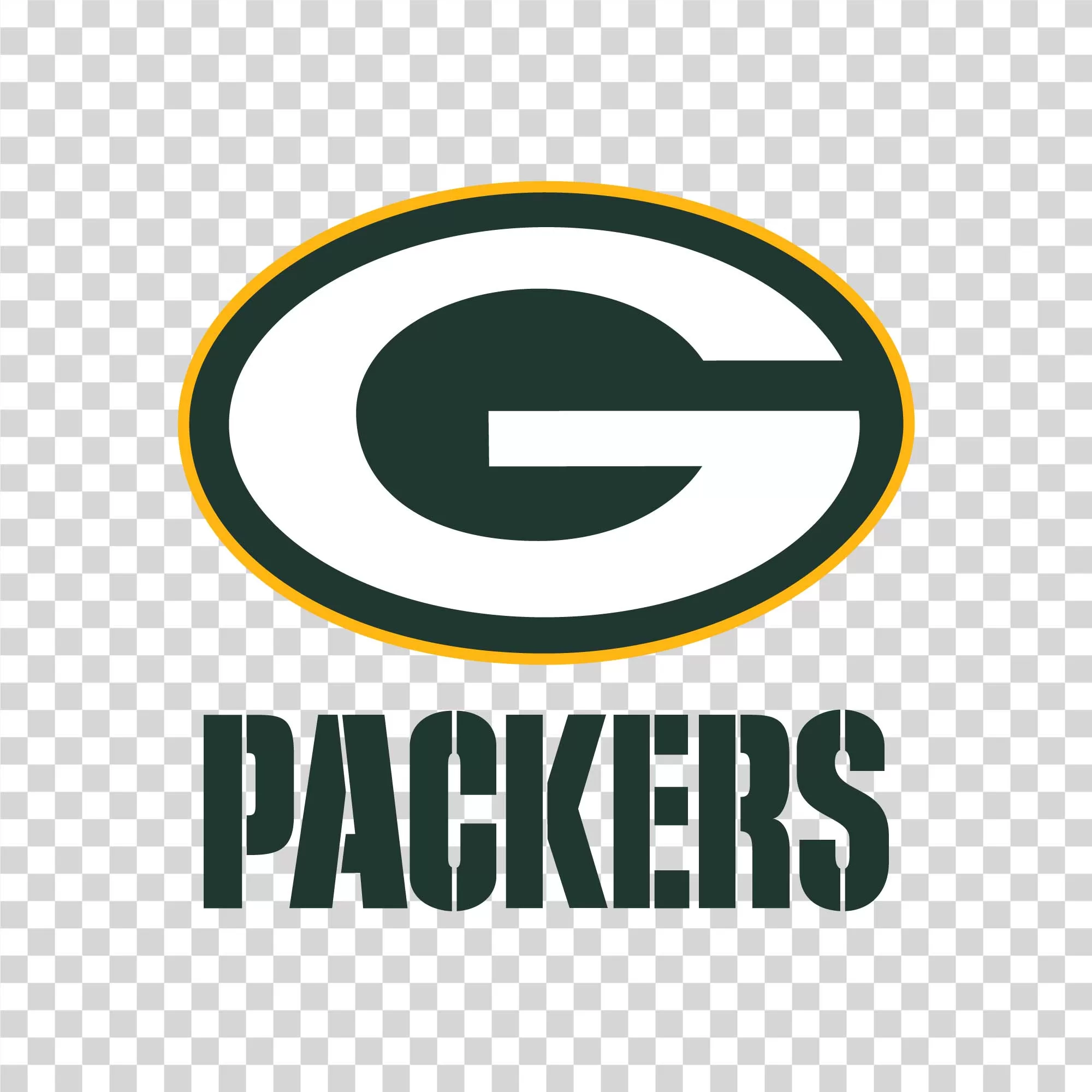 Green Bay Packers NFL Football Team Full Logo Transparent