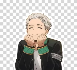 Hajime Umemiya Emoji Face Funny Anime Reaction Transparent