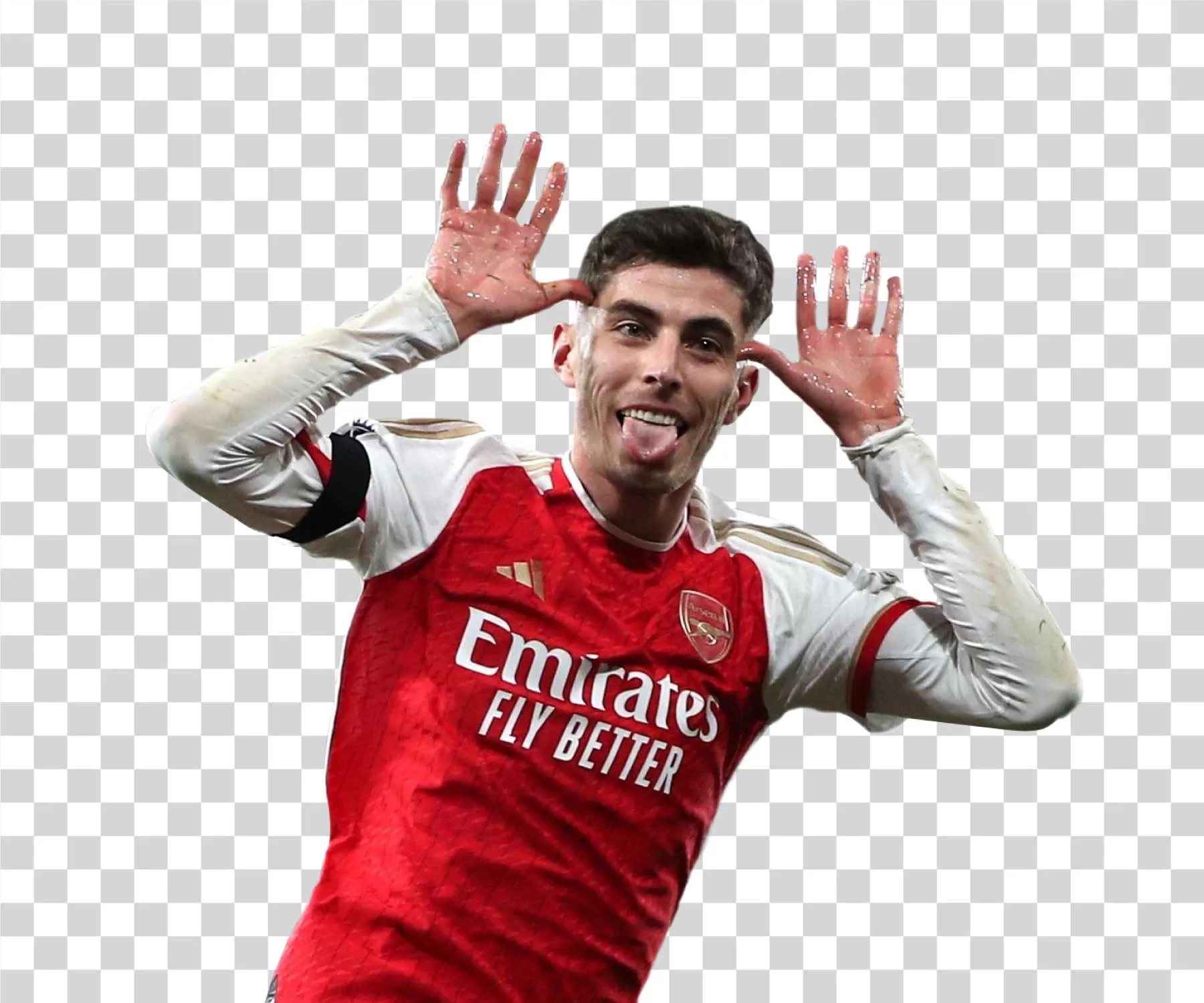 Kai Havertz Celebration Arsenal Transparent