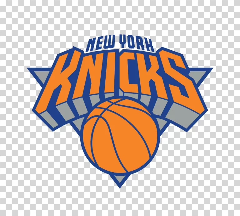 New York Knicks Basketball Team Logo transparent NBA