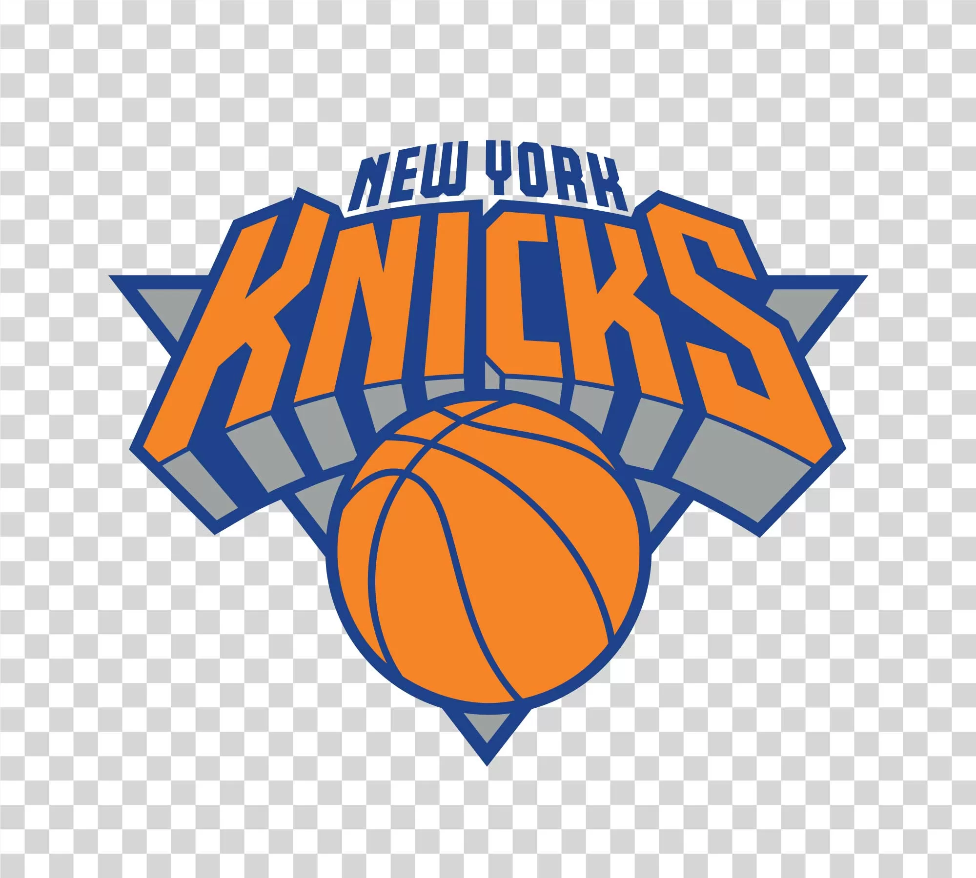 New York Knicks Basketball Team Logo transparent NBA