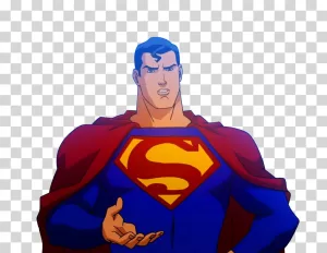 Superman Cartoon Superhero DC Transparent