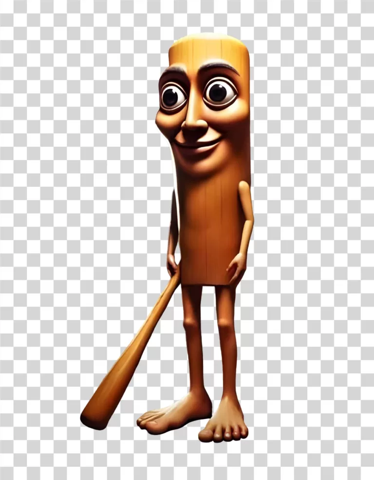 Tung Tung Tung Sahur TikTok Meme Character Transparent