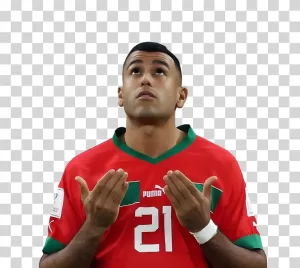 Walid Cheddira, Moroccan Professional Footballer, Forward for Espanyol, Napoli Loanee, Morocco National Team Member Walid Cheddira Moroccan Professional Footballer Forward PNG
