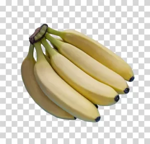 Banana Fresh Fruit Healthy Snack Yellow Fruit Transparent
