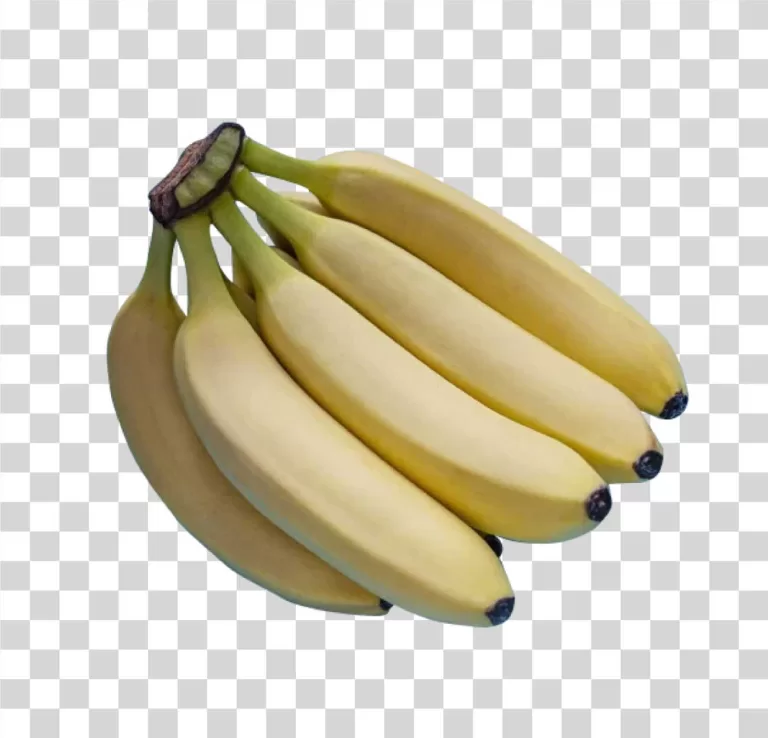 Banana Fresh Fruit Healthy Snack Yellow Fruit Transparent