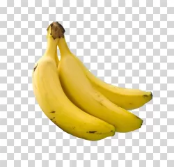 Banana Fresh Yellow Banana Bunch Transparent