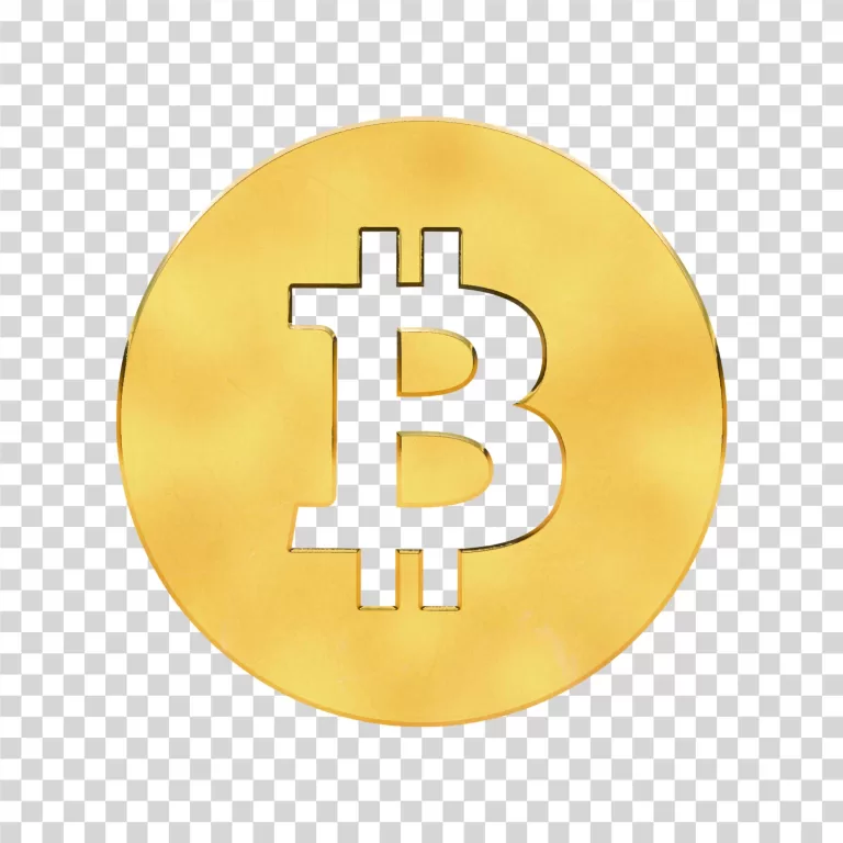 Bitcoin Logo Cryptocurrency Symbol Digital Coin PNG