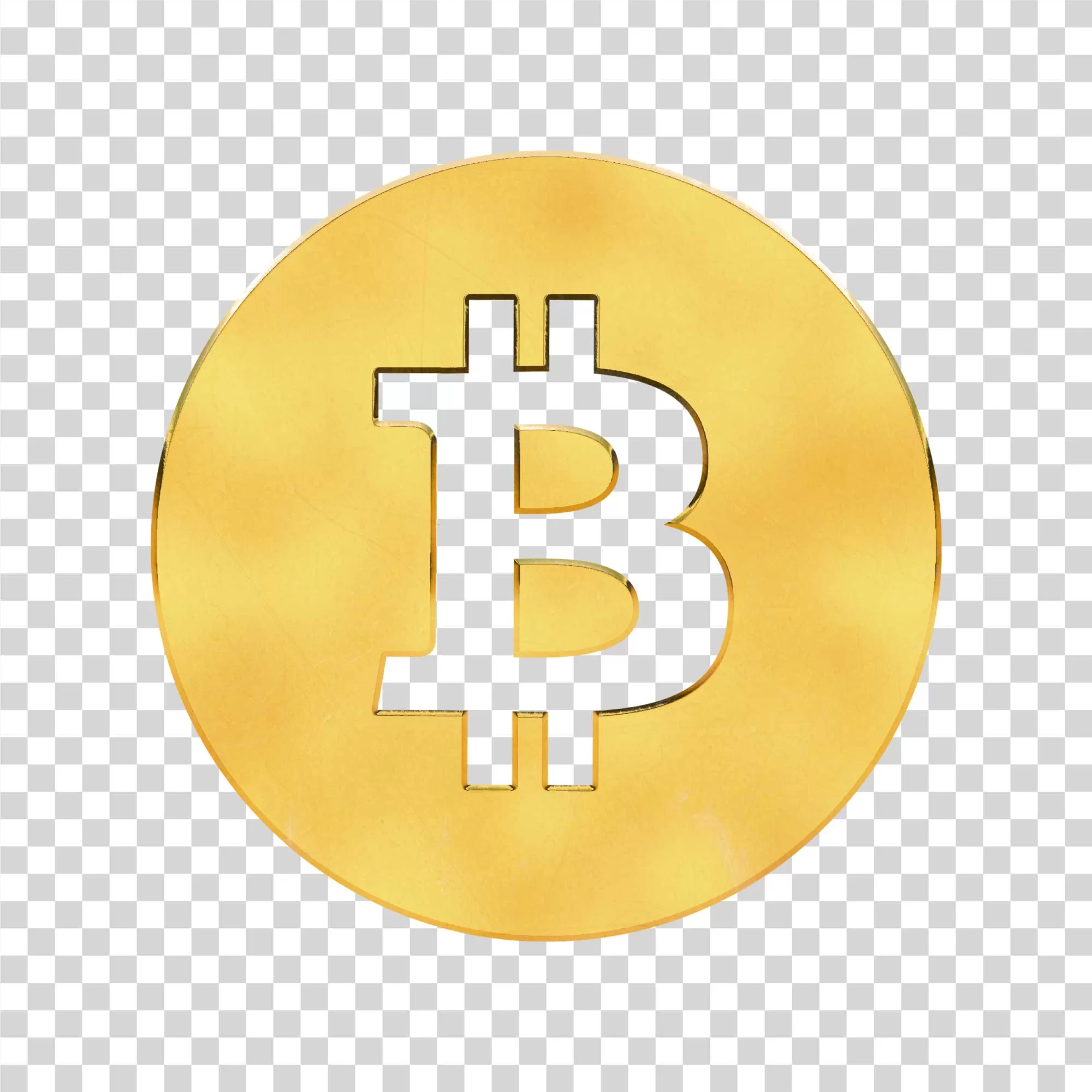 Bitcoin Logo Cryptocurrency Symbol Digital Coin PNG