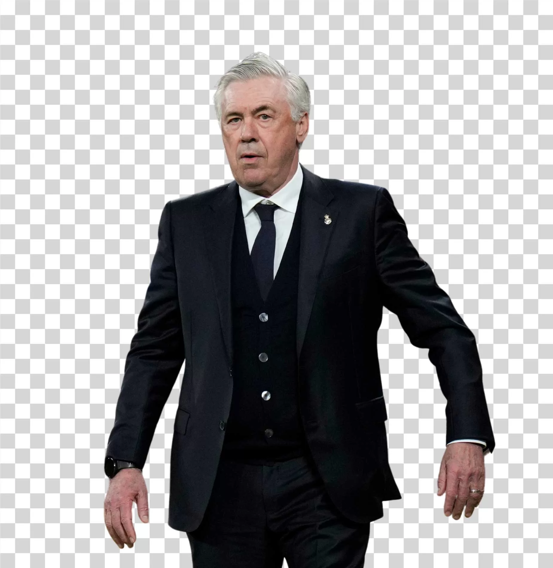 Carlo Ancelotti Brazil National Team Head Coach Transparent