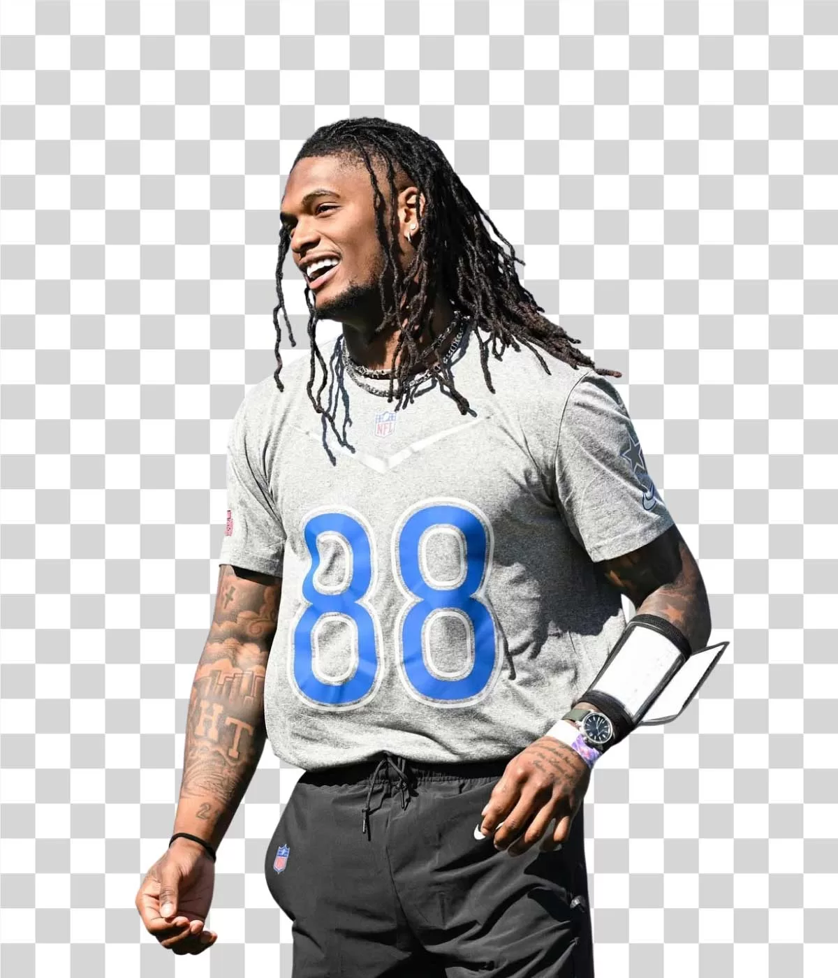 CeeDee Lamb Dallas Cowboys NFL Star Wide Receiver Transparent