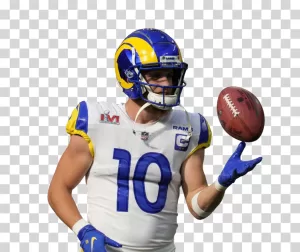 Cooper Kupp, Star NFL Receiver for the Rams, Super Bowl MVP, Transparent PNG Image Cooper Kupp Star NFL Receiver for the Rams Transparent