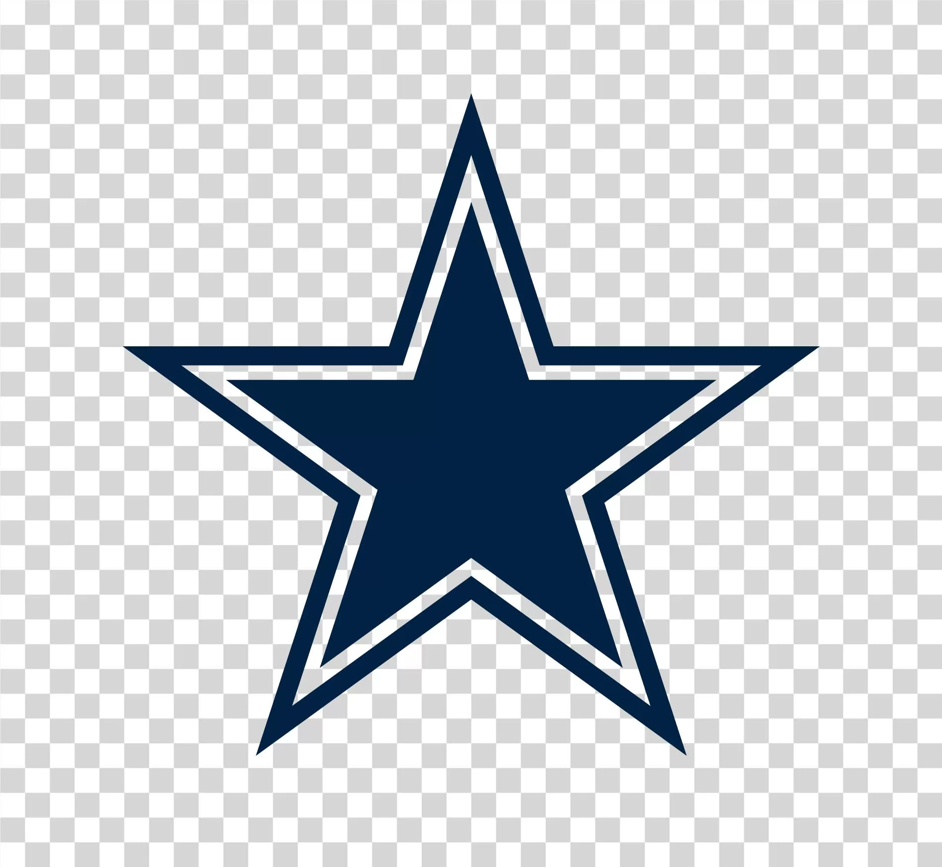 Dallas Cowboys Star Logo Only Transparent PNG